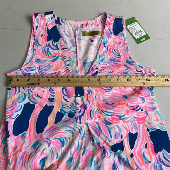 Lily Pulitzer Amina Pelican Pink Head in the Sand dress size XXS pima cotton - Picture 13 of 14